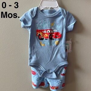 Disney Baby Cars Outfit Boys 0 / 3 Mo NEW Lightning McQueen